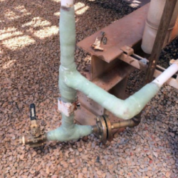 Completed Repair on Steel Pipeline Completed Repair on Steel Pipeline