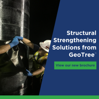 GeoTree Solutions RenewWrap FRP and GeoSpray Geopolymer