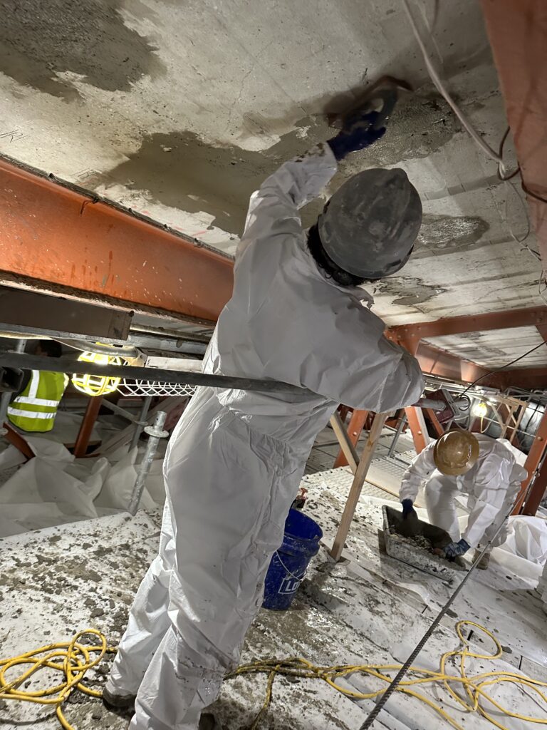 GeoStrong applied GeoTree Solutions GeoSpraing repair mortar