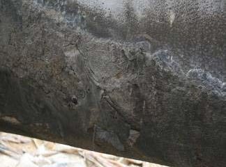 80-42 inch Suction Line Second layer of corrosion