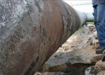 80-42 inch Suction Line Repair Corrosion area