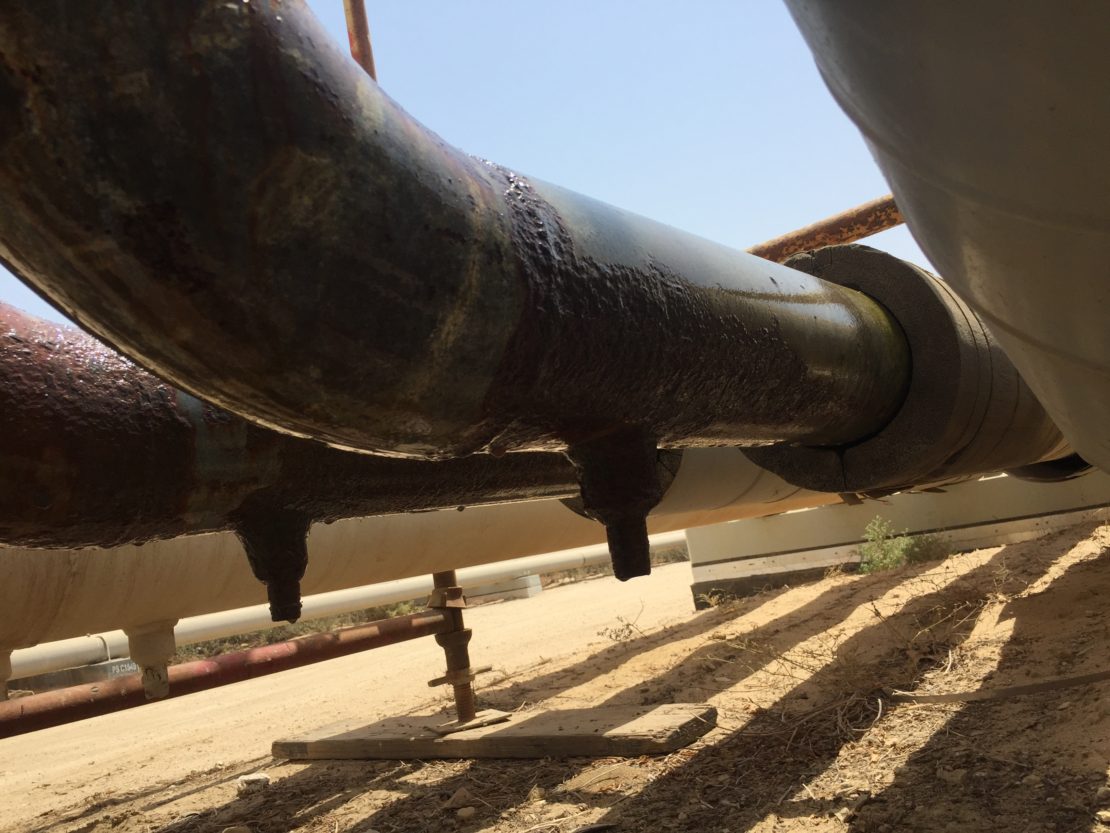 CUI damage was extensive, resulting in 50% wall loss in some areas.