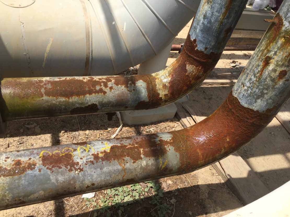 CUI was discovered in 38 areas on elbows, girth welds, vents and drains on a 152.4-mm (6-inch) diameter pipeline carrying liquid styrene.