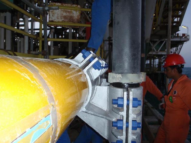 Offshore Composite Repair Strengthens Riser Supports