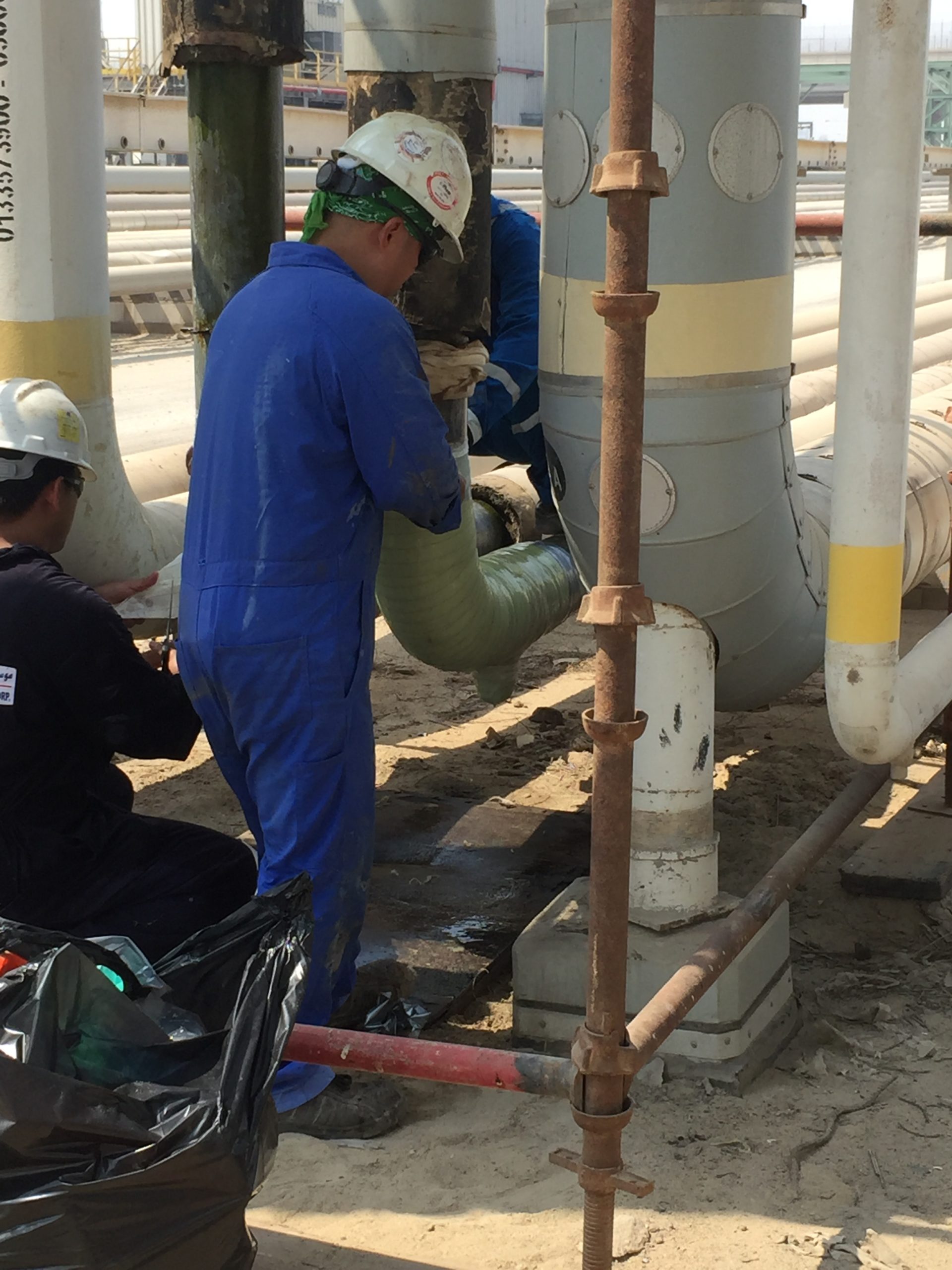 A team of 8 technicians carried out the Contour installation, applying in 45.6 meters (149.6 feet) of Contour reinforcement over the course of 3 weeks.